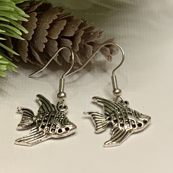 Fish Earring, Fish Jewelry, Gift Idea, Silly Animal Earring, Novelty Earring - Picture 9 of 9
